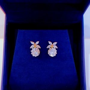 925 Silver Cubic Zirconia Drop Earning